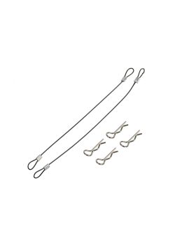 Bodypins with svart rope