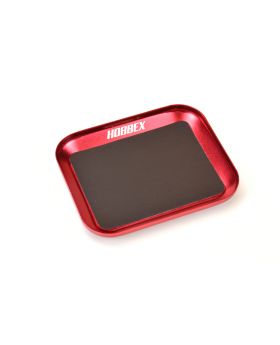 Screw and nut plate with magnet